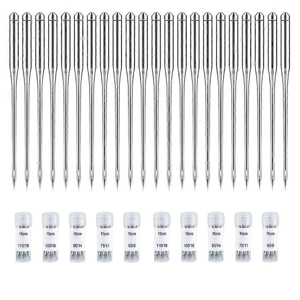 100PCS Sewing Machine Needles Regular Point Needle for Singer