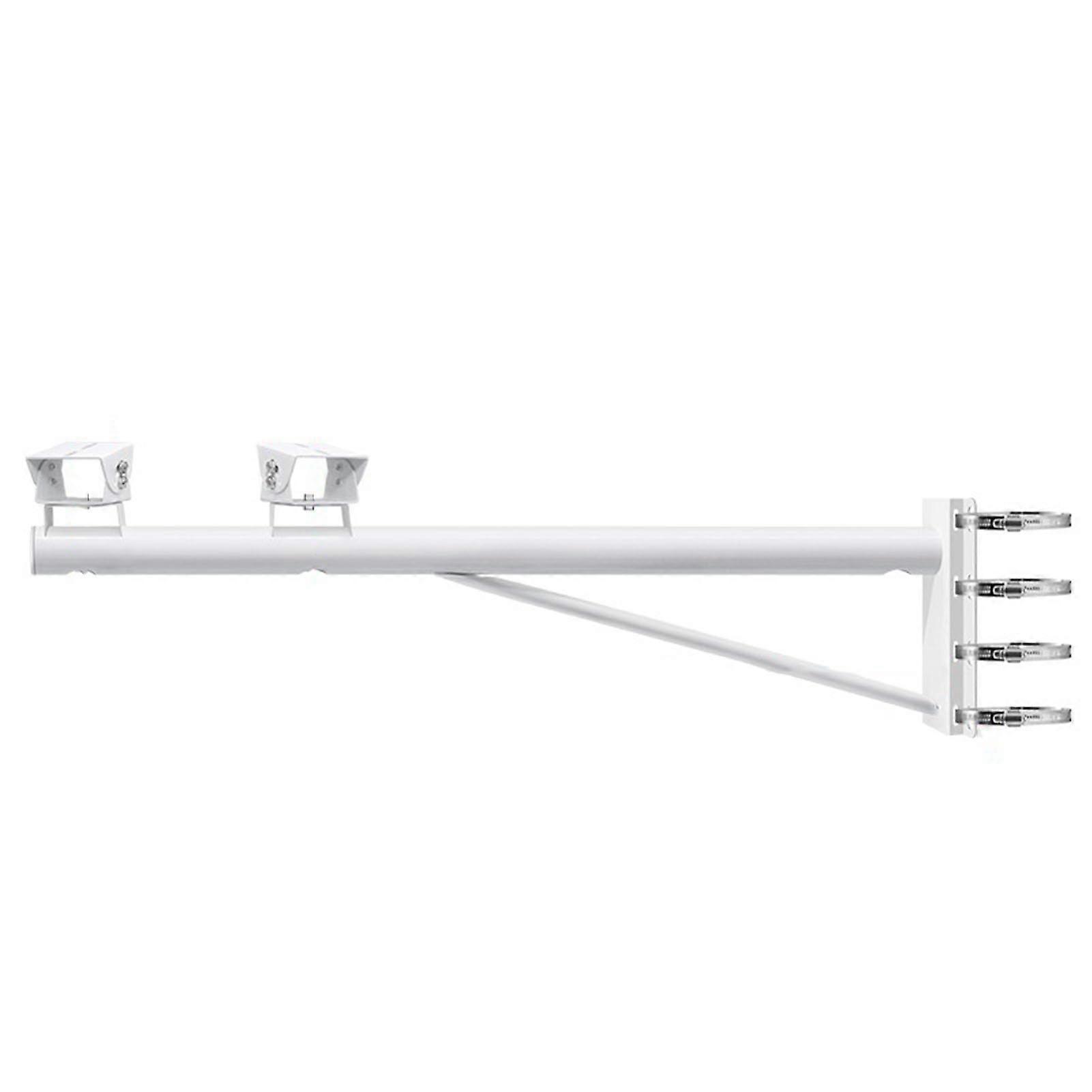 100cm Double Arm Security Camera Mount with Cable Management, Weatherproof Steel Corner Bracket