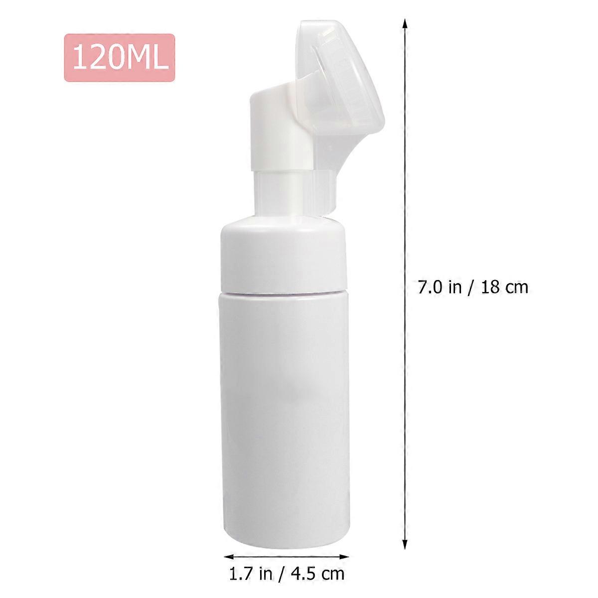 Empty Bottle Sub Portable Cosmetics Bottle with Brush Head 2Pcs for Storage