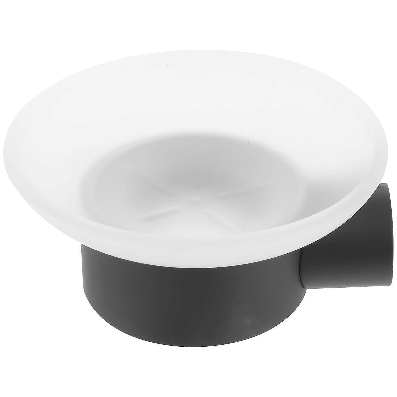 Soap Basket Wall Mount Soap Holder for 3Pcs Black Bathroom Use