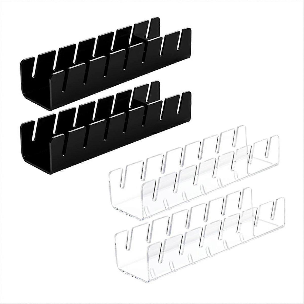 7-Holes Baseball Cap Display Rack Durable Clear Acrylic Hat Holder