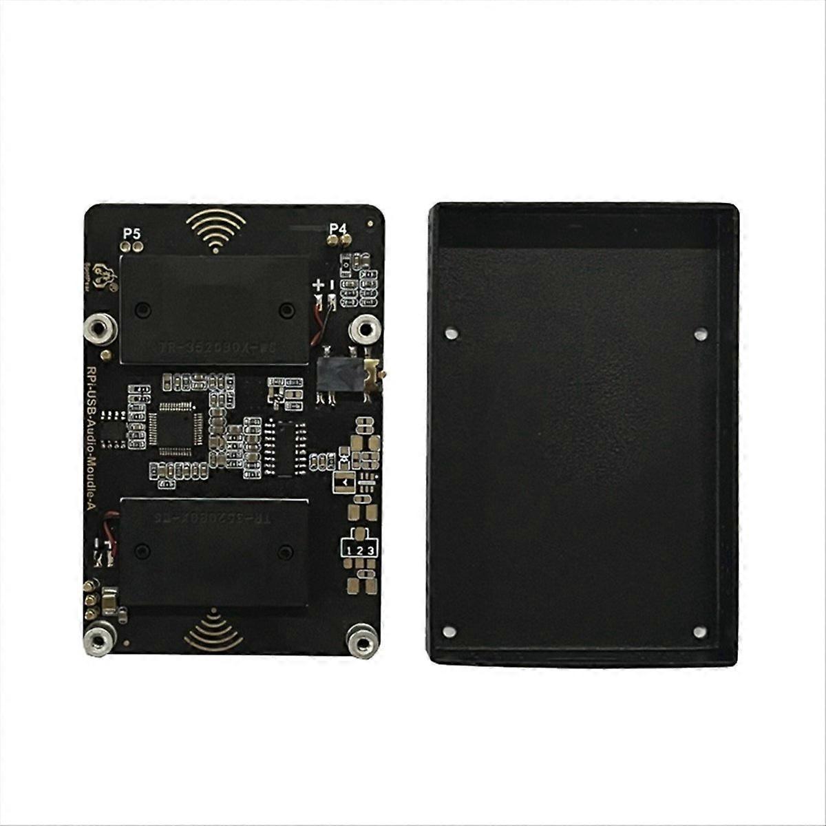 USB Audio Sound Card Module HAT with Case for 4B