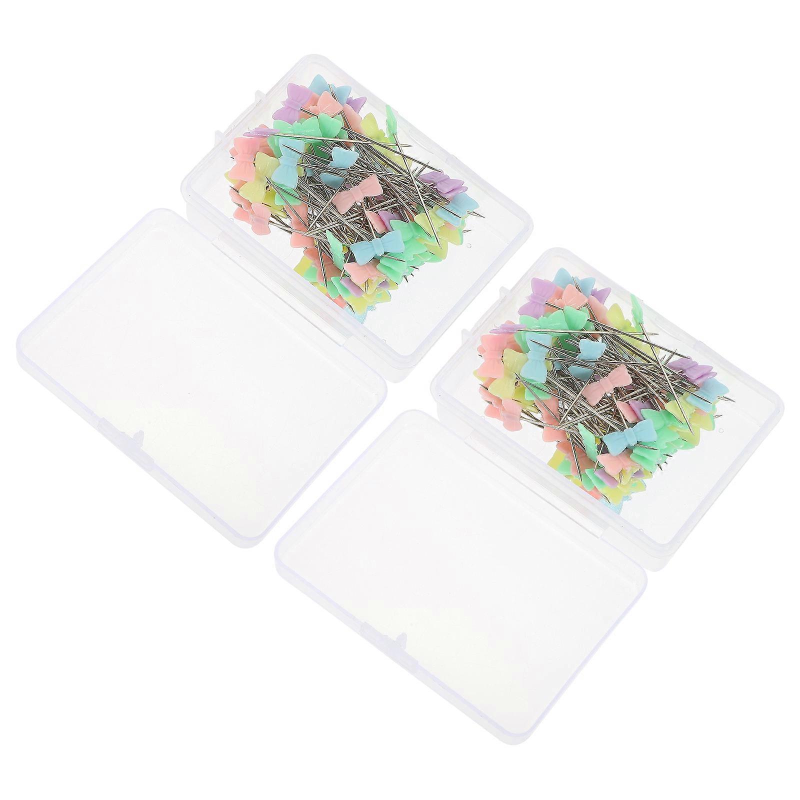 Assorted Color Sewing Pin Butterflies Design for Decor 200Pcs