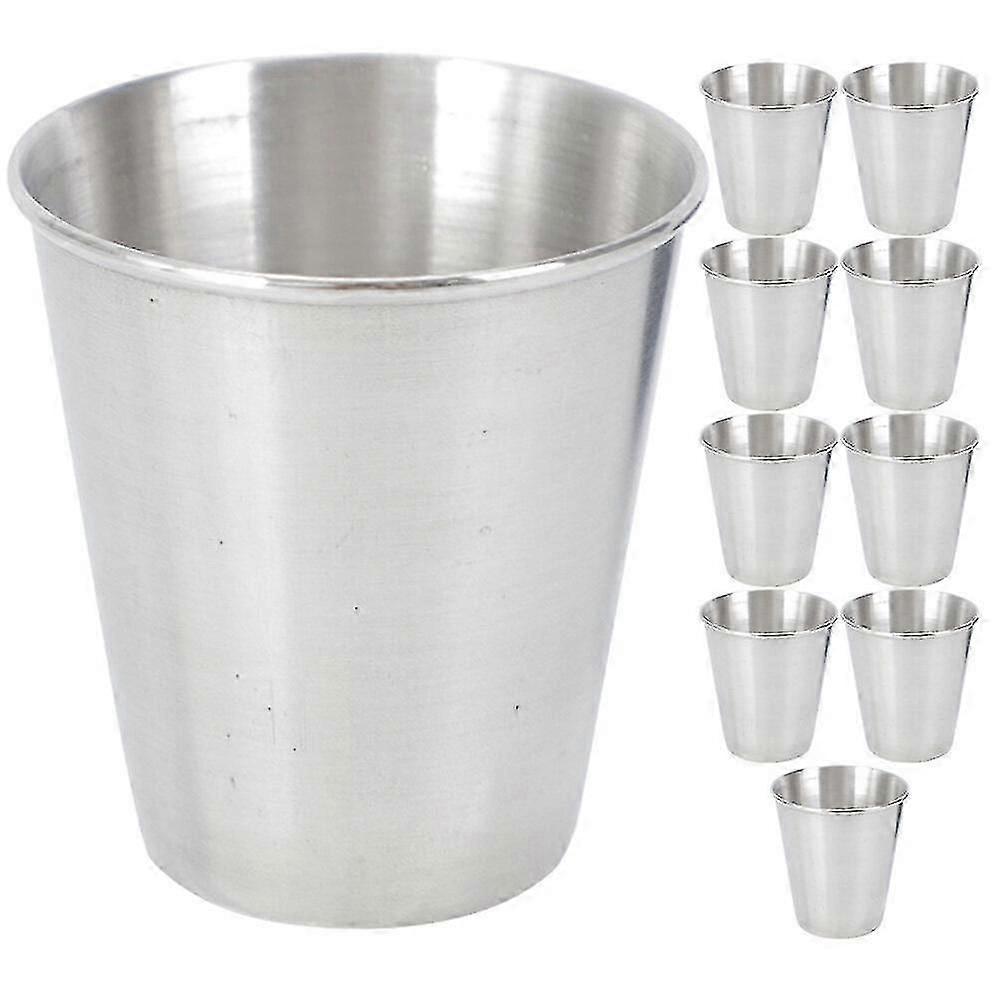 10pcs Multi-function Stainless Steel Wine Cups Drink Supply