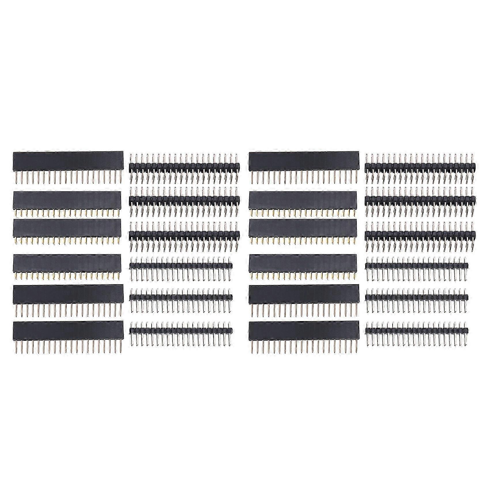 24PCS 40 Pin GPIO Header Kit 20X2 Pins Right Angle GPIO Header Socket for Raspberry Pi Zero/4B/3B+/3B/3A+
