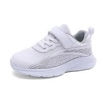 Peuterschoenen, sportschoenen voor jongens, hardloopschoenen voor binnen en buiten, atletische schoenen, jongensschoenen, maat 33, wit