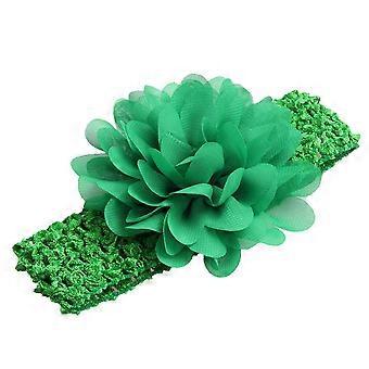 Baby Girl Chiffon Flower Headband with Elegant Lightweight Stretchy Fit Hair Accessory