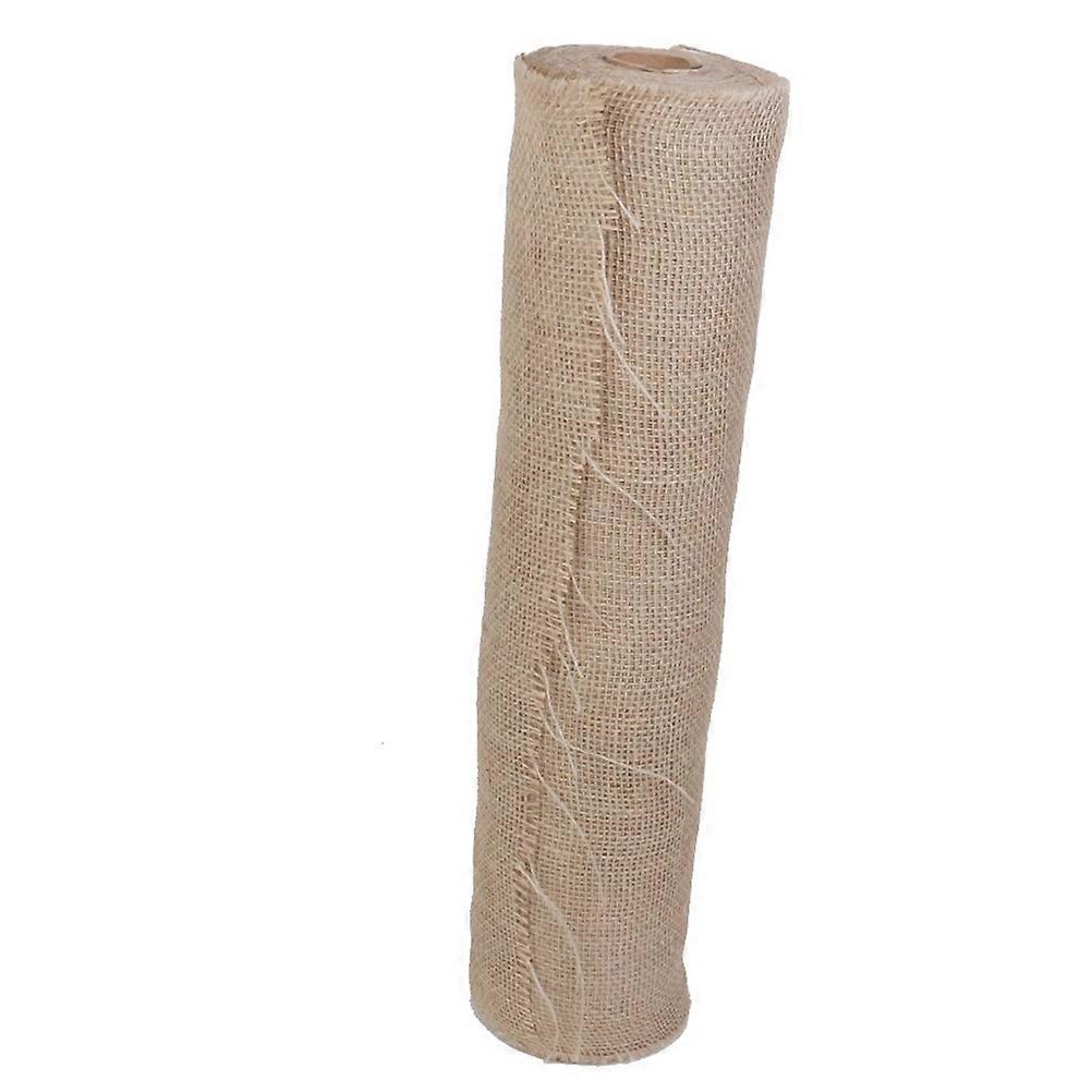 Rustic Table Cover Hessian Burlap Table Runner for Home Use 2Pcs