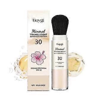 Mineral Powder Sunscreen Brush SPF 30 | Zinc Oxide Mineral Sunscreen Powder, Sunscreen Protector for Face & Body, Face Sunblock Travel Size Beach Esse