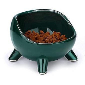 Erhöhter 300-ml-Keramik-Katzennapf, 1 Stück, orthopädischer, abgewinkelter Napf für Katzen und Welpen