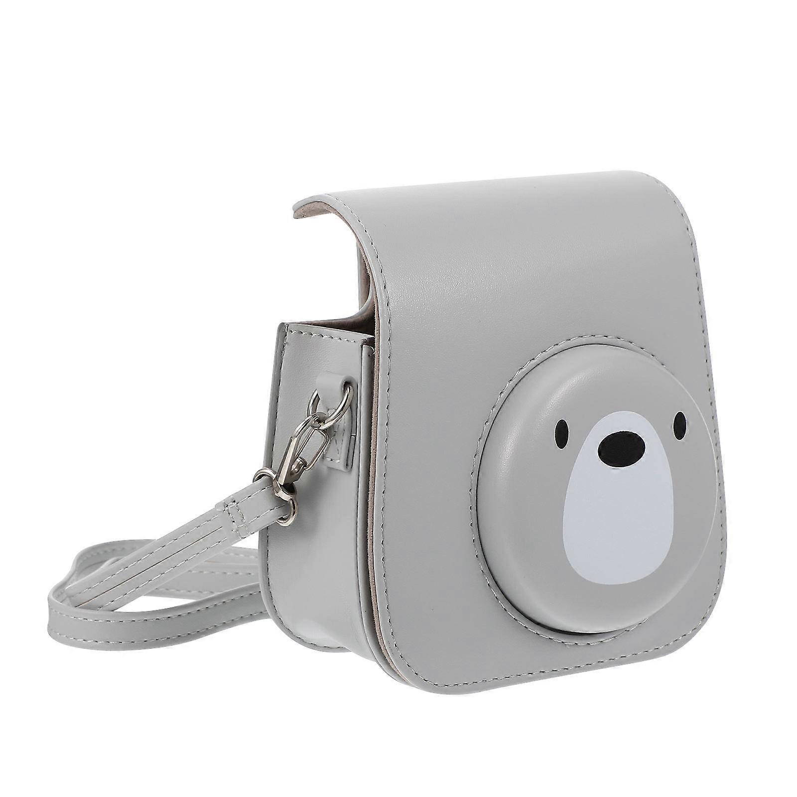 Grey Instant Camera Case for Mini 9 PU Camera Bag Storage 1Pcs