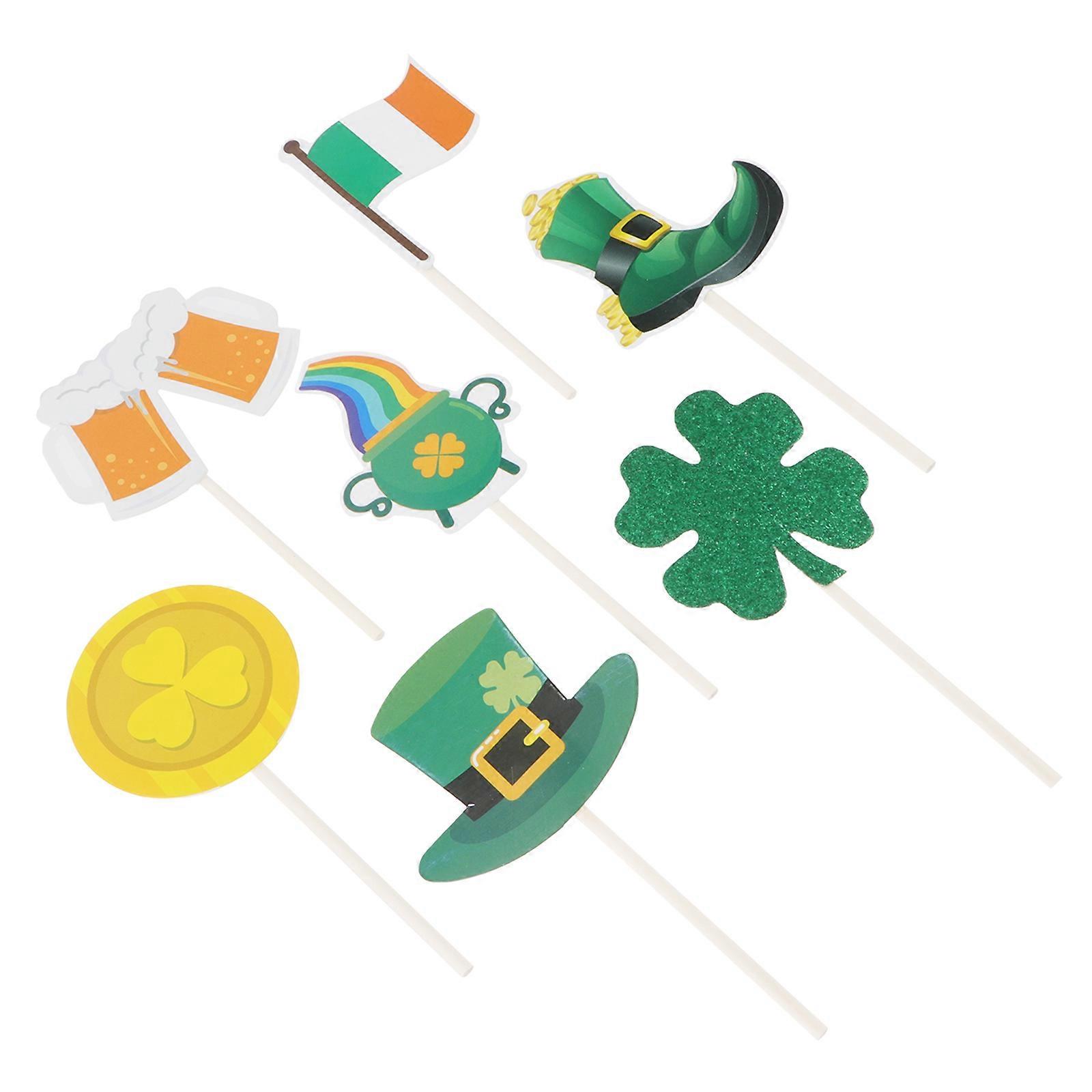 St. Patrick's Day Cake Topper Decorative Cake Insert for 24Pcs