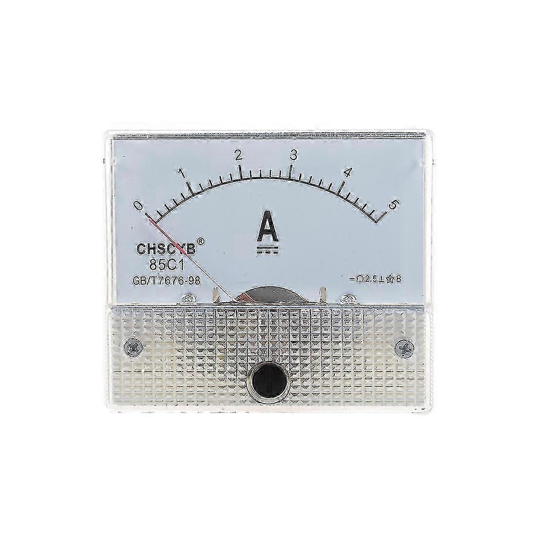 85c1-a Analog Current Panel Meter Dc 5a Amp Ammeter