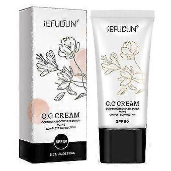CC Cream Color Correcting SPF50 Self Skin Tone Adjusting Makeup Cream