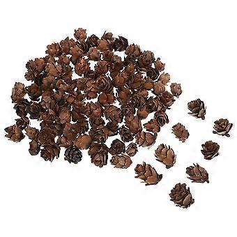 100 stuks houten dennenappel kunstmatige dennenappel decoratieve dennenappel Xmas Decor