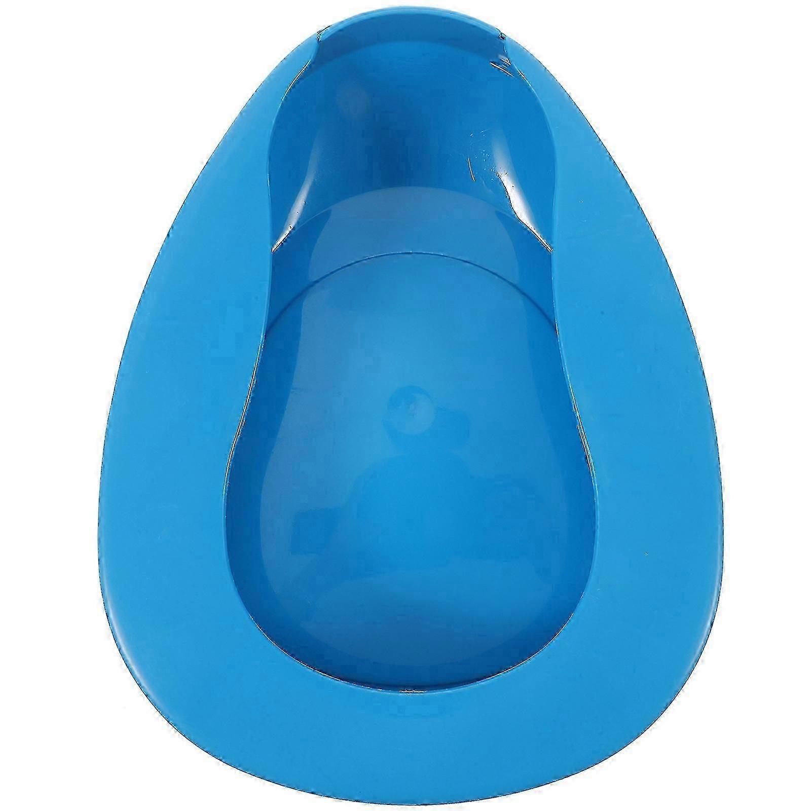 Inflatable Bed Pan for Elderly Men, Stackable Plastic Commode Bedpan for Patient Nursing Use 26-27