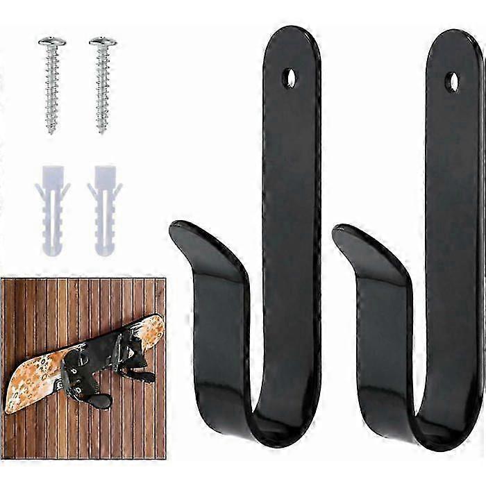 (Black) Surfboard Wall Mount Rack, Surfboard Wall Mount Rack