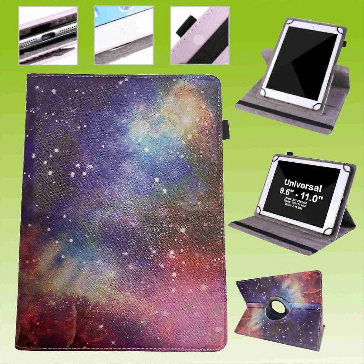 For Facetel Tablet 10 inch 360 degree motif 26 Tablet case faux leather case cover