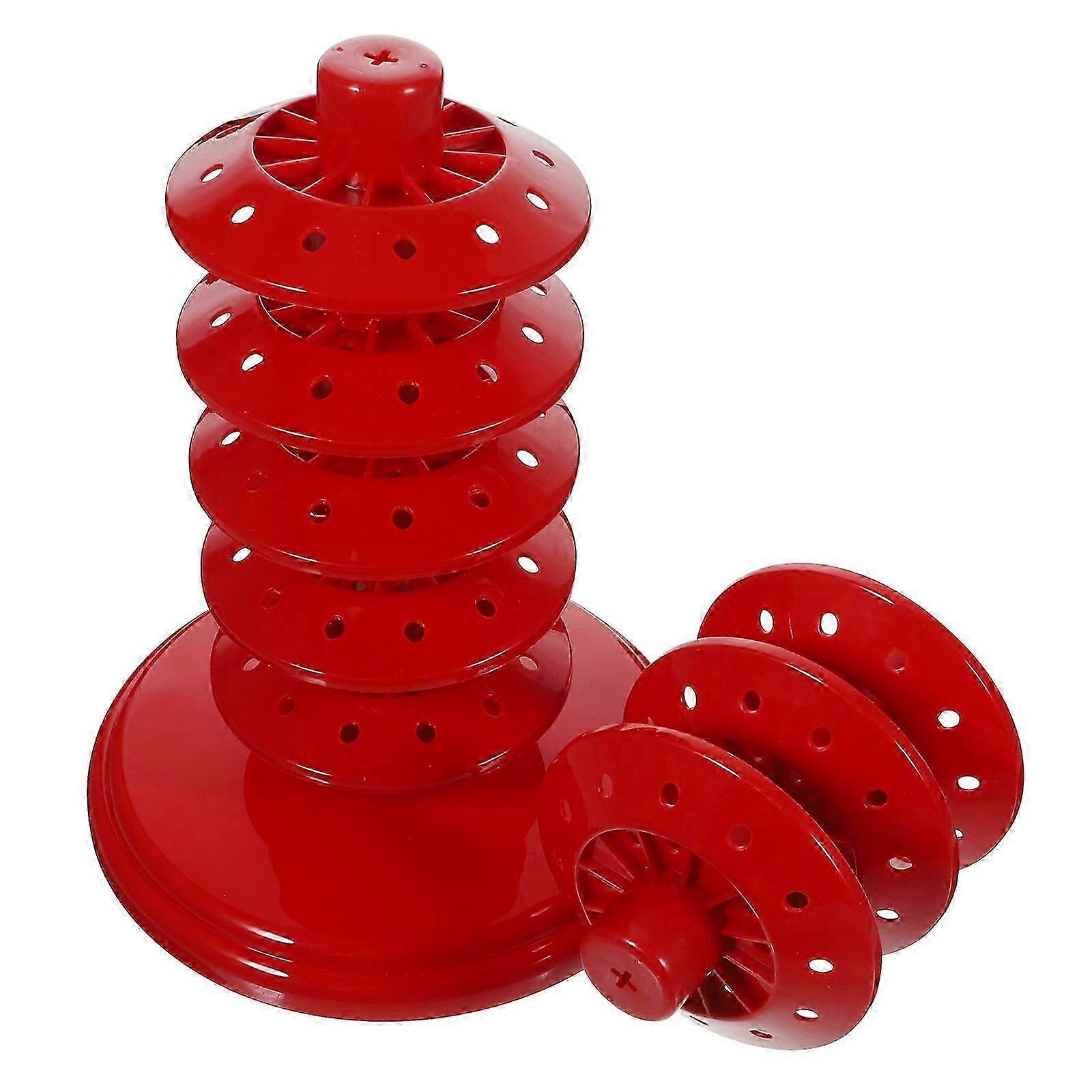 Multi-Tier Lollipop Holder Stand for Candy Display Rack Red PP