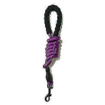 Purple Pet Reflective Traction Rope Round Rope Nylon Dog Anti-lost Leash Az728