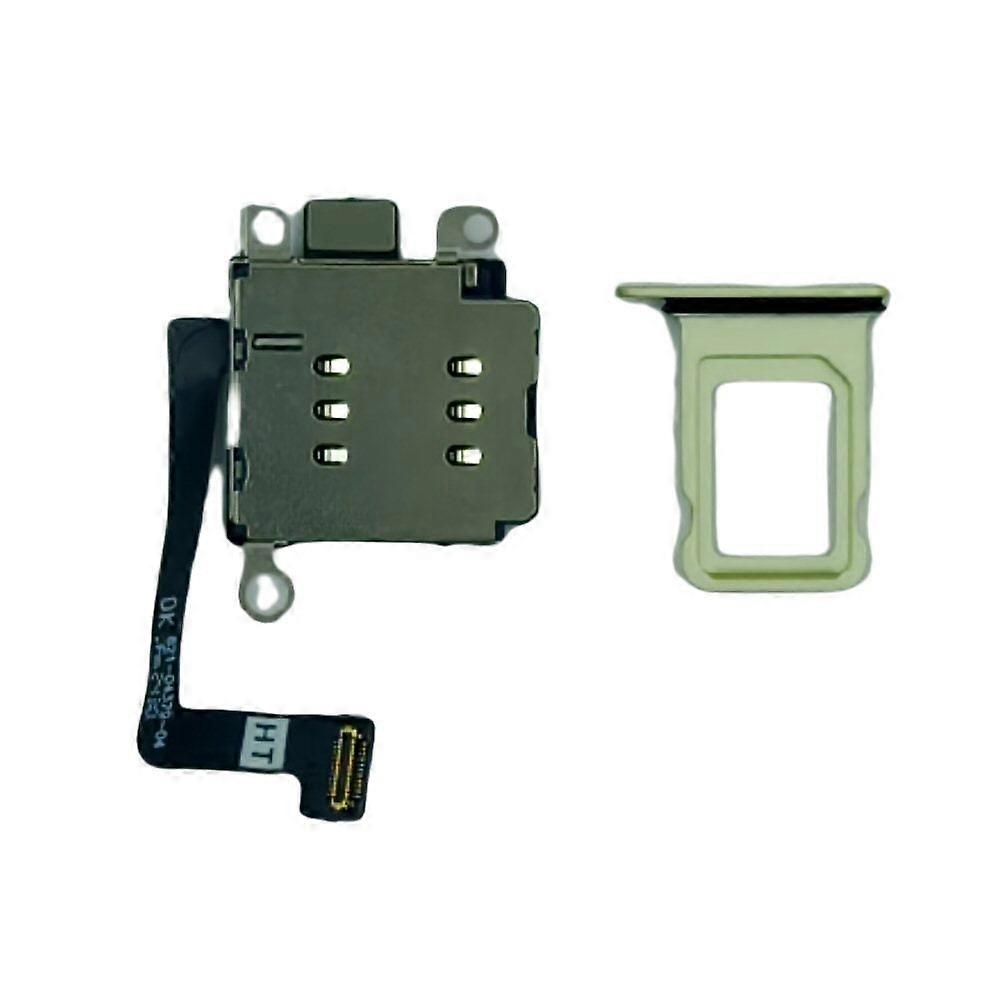 Dual Sim Reader and Sim Tray for iPhone 15 White