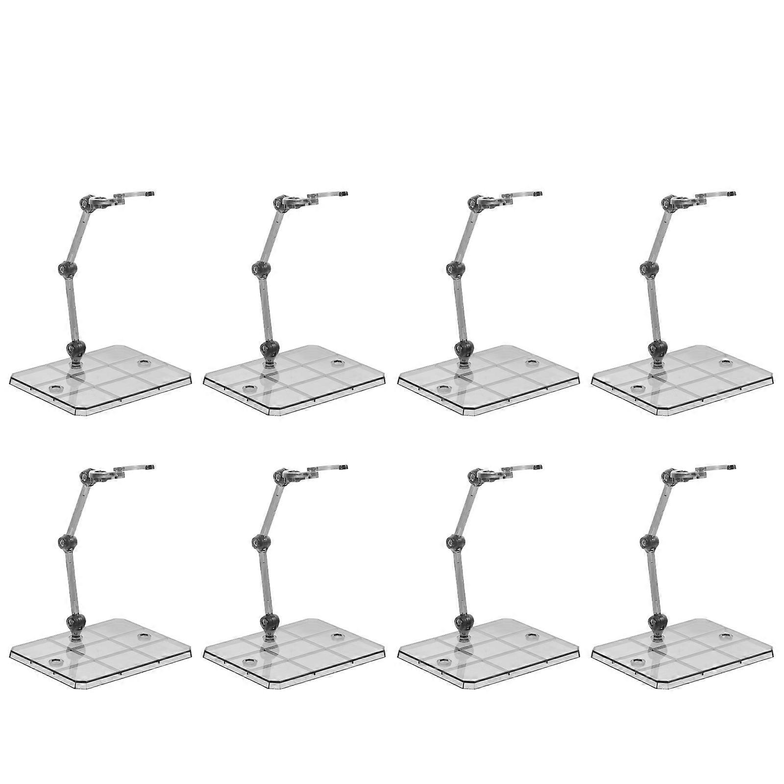 Versatile Action Figure Stand Models for Display with 8Pcs Support Base