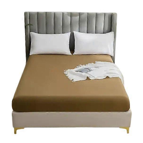Brushed Solid Color Fitted Sheet, Soft Warm Hypoallergenic Mattress Cover