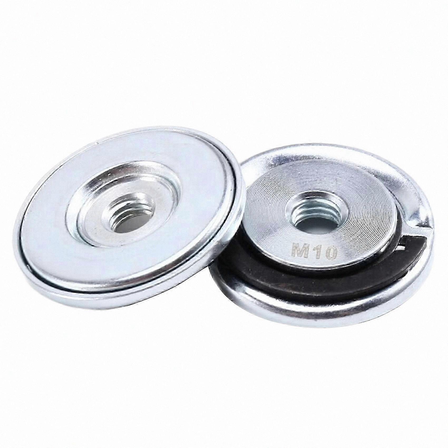 Secure Fix Cutting Discs - 2 Pack M10 Thread Angle Grinder Flange Locking Nuts