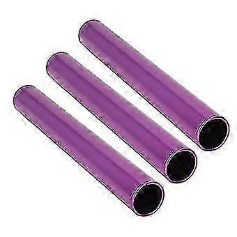 Hollow Carved Competition Relay Baton 3PCS Purple Aluminum Alloy