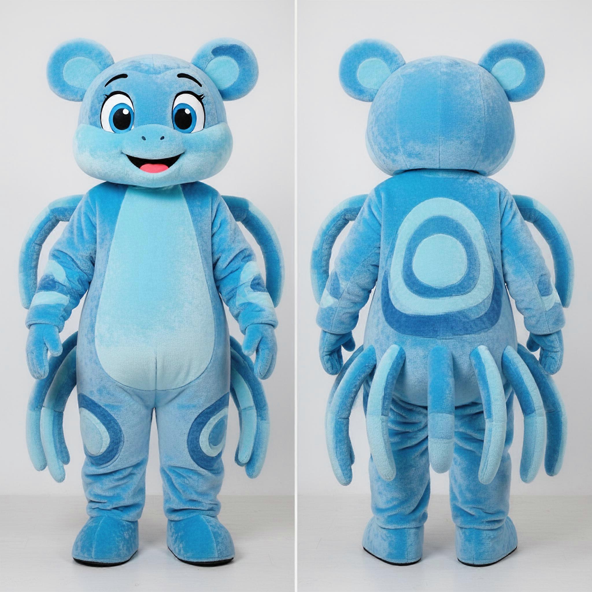 MASTICOT Sky Blue Cuddly Spider Mascot