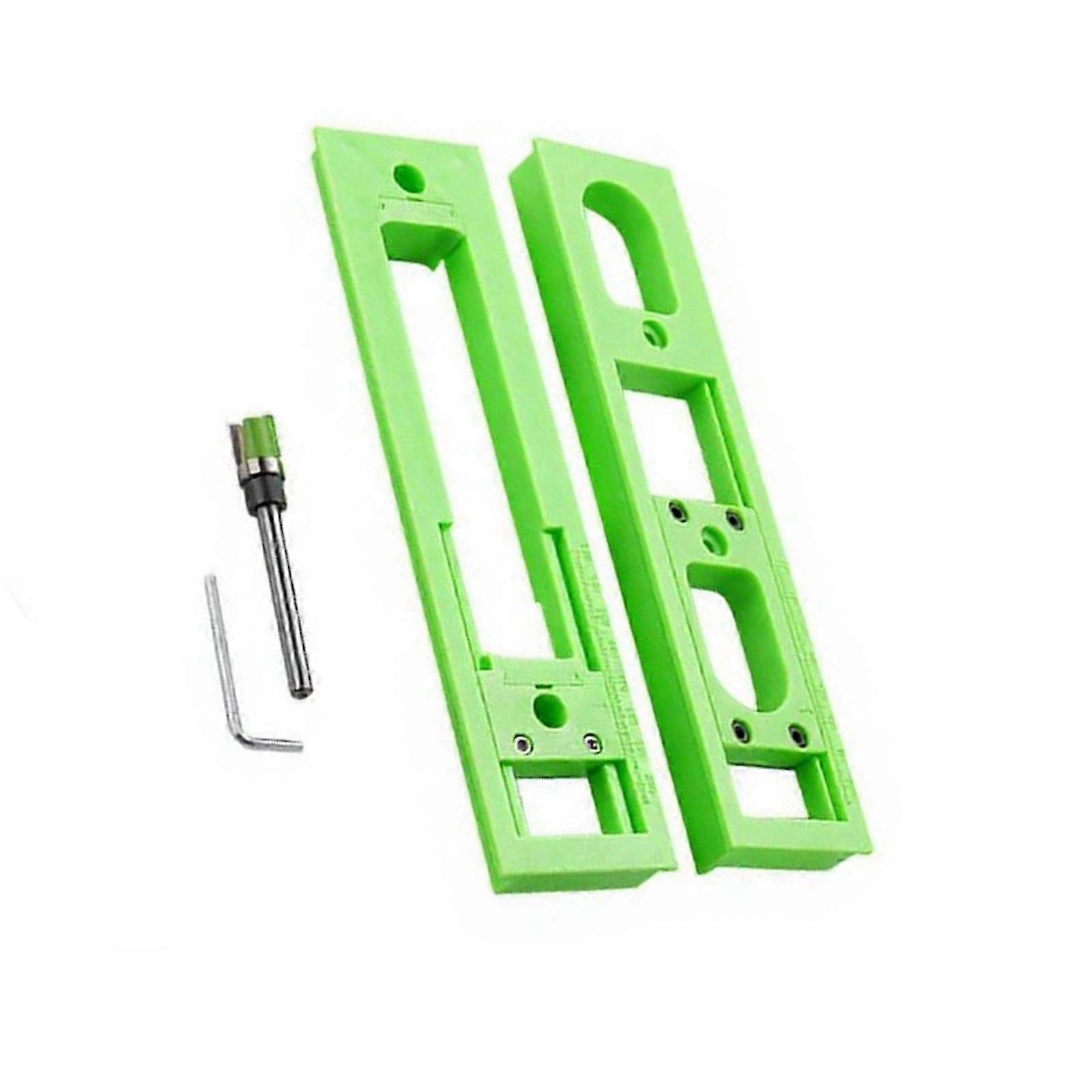 Convenient Slotting Template Tool Concealed Hinge Router Jig Guide Template compatible with Precise Hardware Positioning Enduring Multicolor