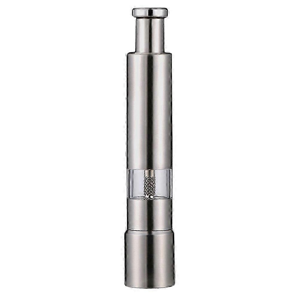 1Pc Pepper Grinder Handheld Manual Pepper Mill Cumin Pepper Grinder (Silver)