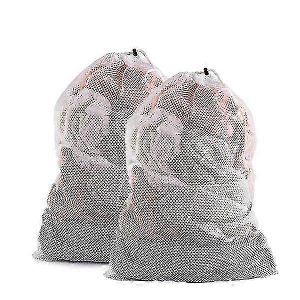 Large laundry bag 60x90 cm White 2-pack