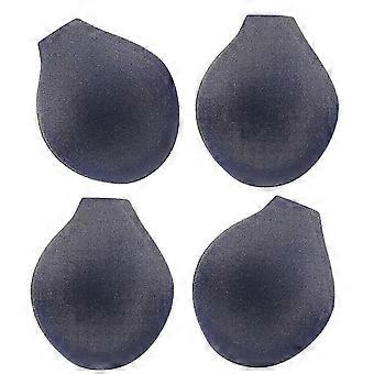 4-Pack Black Sponge Padded Cups for Men's Underwear - Breathable Invisible Support Pads for Swim Trunks, Yoga and Gym