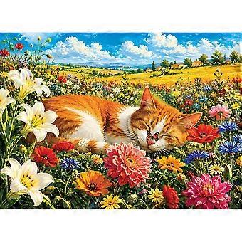 Puzzle für Erwachsene Katze Wildblumenwiese Puzzle DDA002
