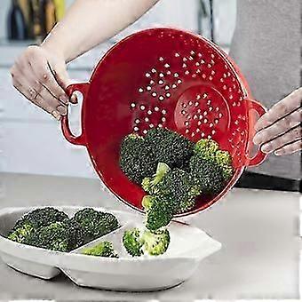 AURA Colander/Strainer ,Basic kitchen utensils, Red