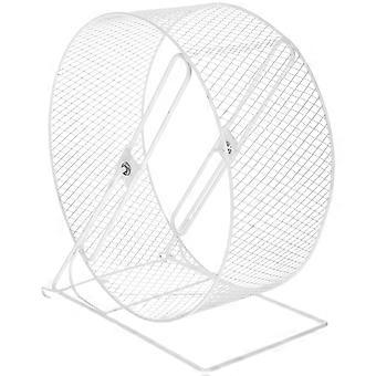 Hamster Wheel Household Running Toy for Small Pets 2Pcs Iron White