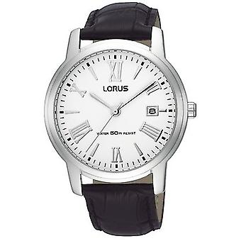 Lorus Watches Quartz Analog Men's Watch with RXH73EX Cowskin Bracelet