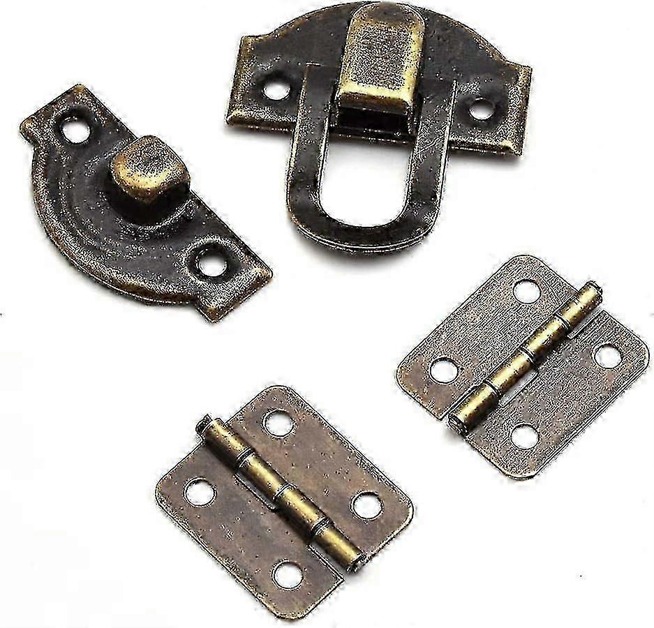 Mini Antique Hasp Latch Kit Bronze