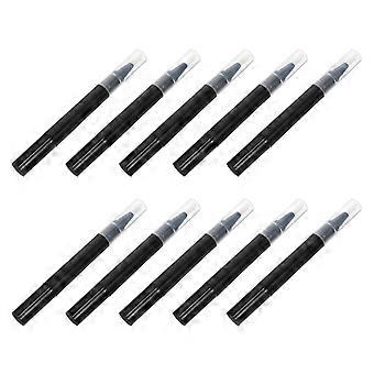 Practical Nail Polish Empty Pen for Manicure Black Twisting 10Pcs