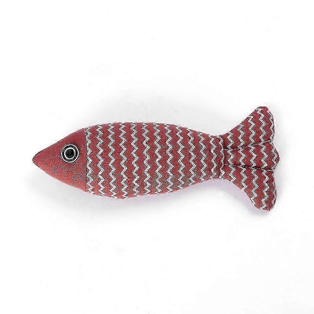 Interactive Linen Fish Catnip Toy