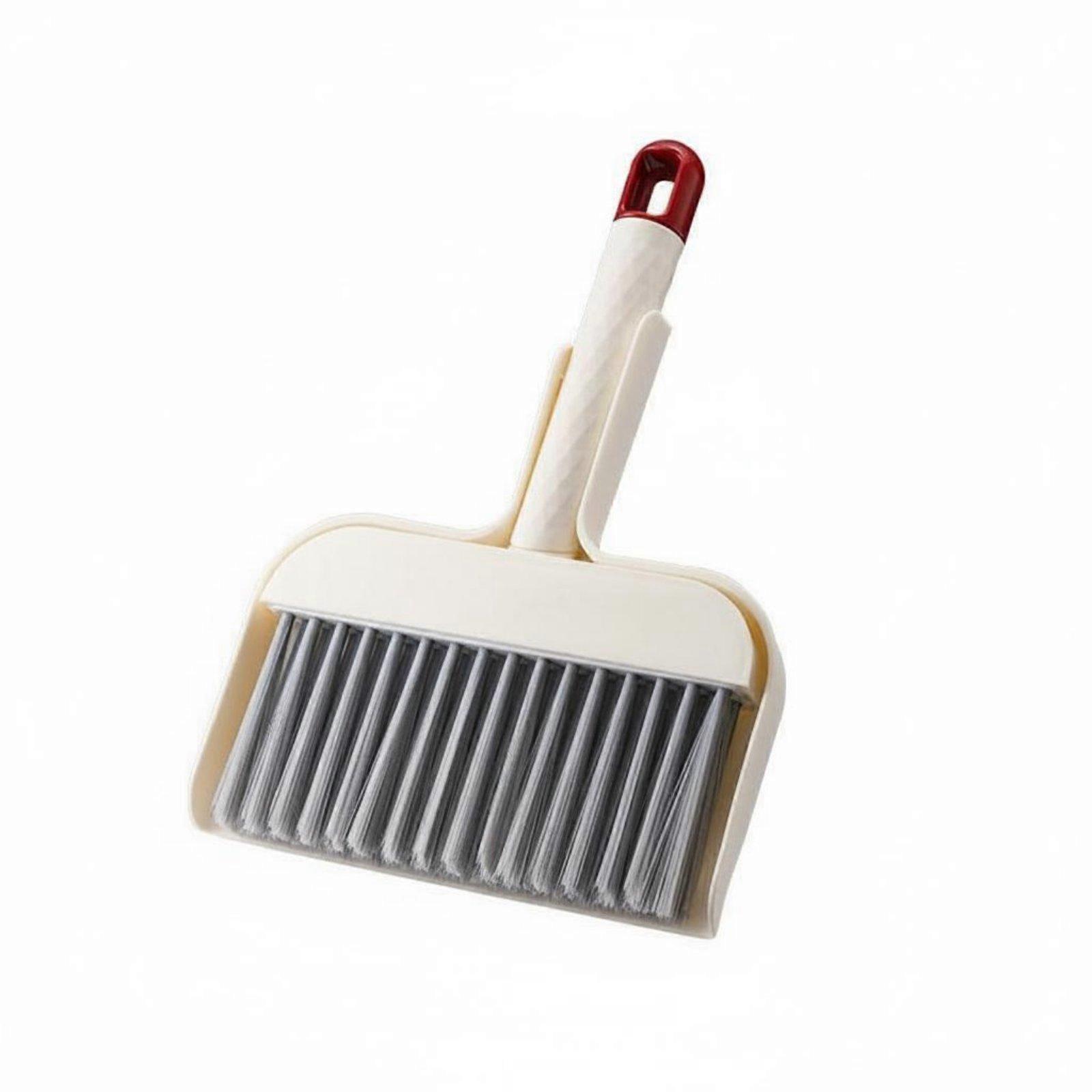 Mini Broom and Dustpan Set Compact Storage Space Saving for Desktop