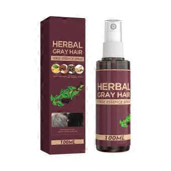 Hair Darkening Serum with Polygonum Multiflorum Extract, Herbal Hair Treatment for Shiny Black Nourished Hair
