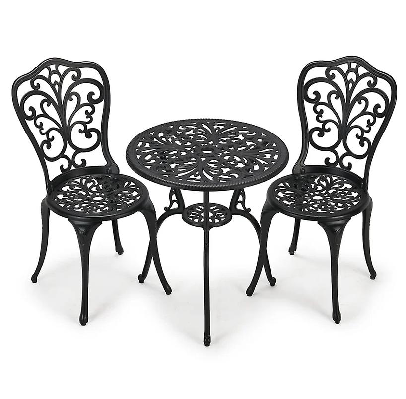 Utendørs møbelstol sett størrelse 24.5'' Long Bistro Sett