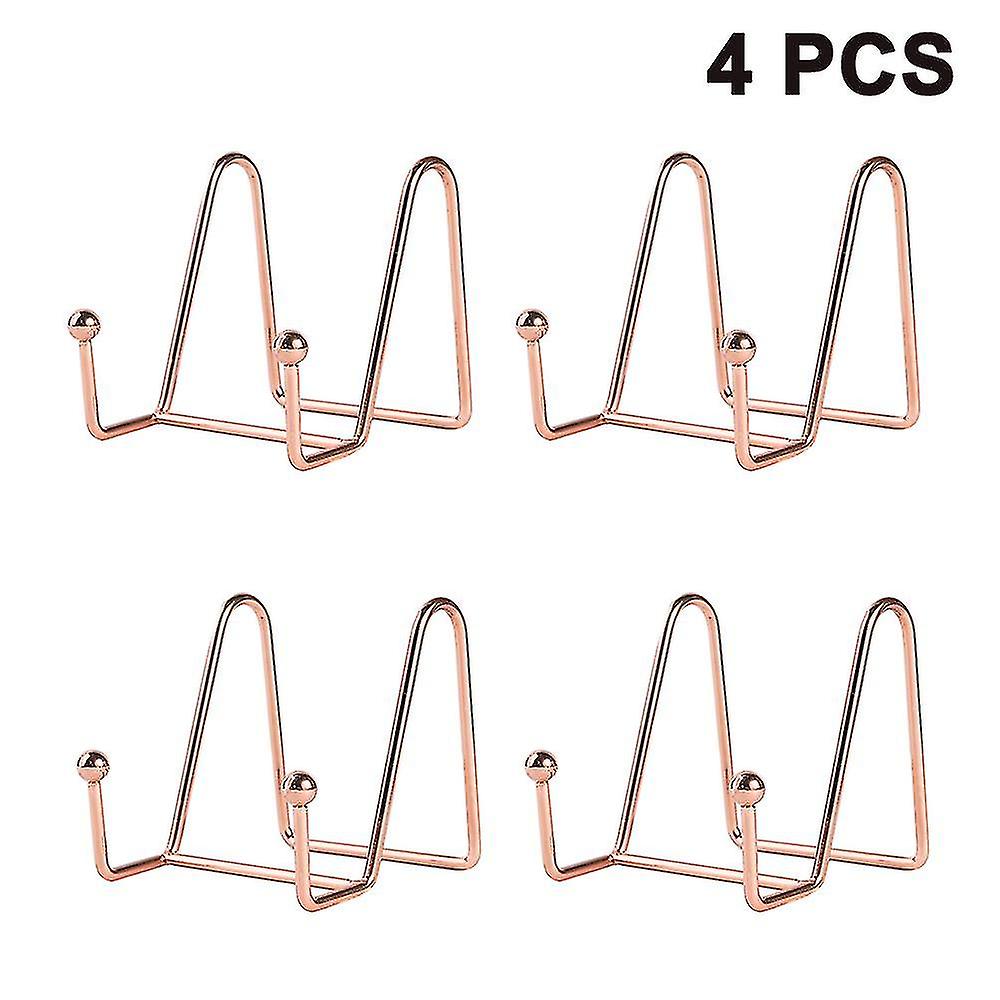 4pcs Plate Stands For Display Plate Holder Display Stand Metal Frame