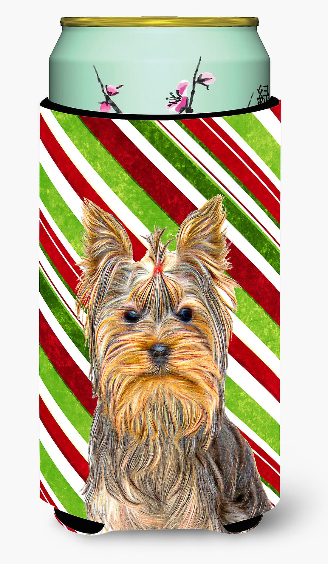 Bandiera Da Giardino Yorkshire Terrier 'Candy Cane' Di Caroline's Treasures, Piccolo, Double Face