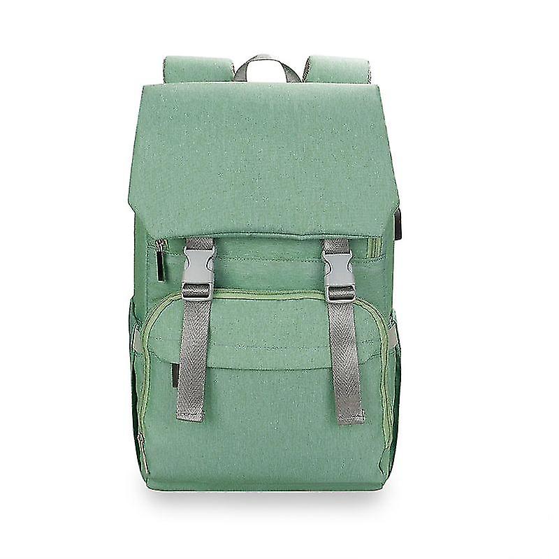 Baby Diaper Backback Large Capacity Mummy Nappy Bag Multifunctional Usb Daypack-r
