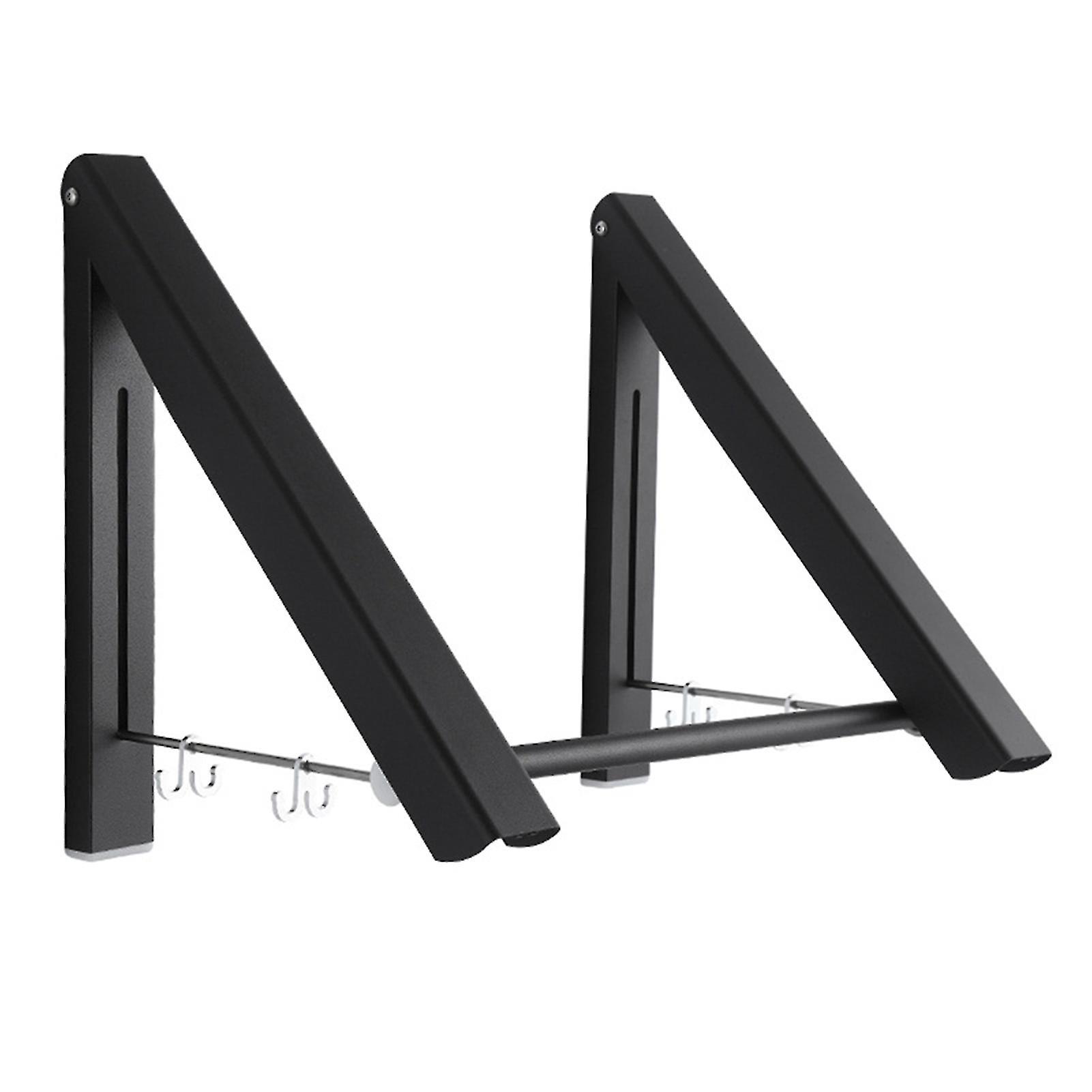 Retractable Clothes Rack Laundry Drying Rack Wall Mounted Clothes Hanger x