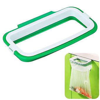 Plastic Trash Bag Holder, Hanging Trash Bag Holder, Hanging Trash Bag Holder, for Kitchen, Bathroom, Office (Green)