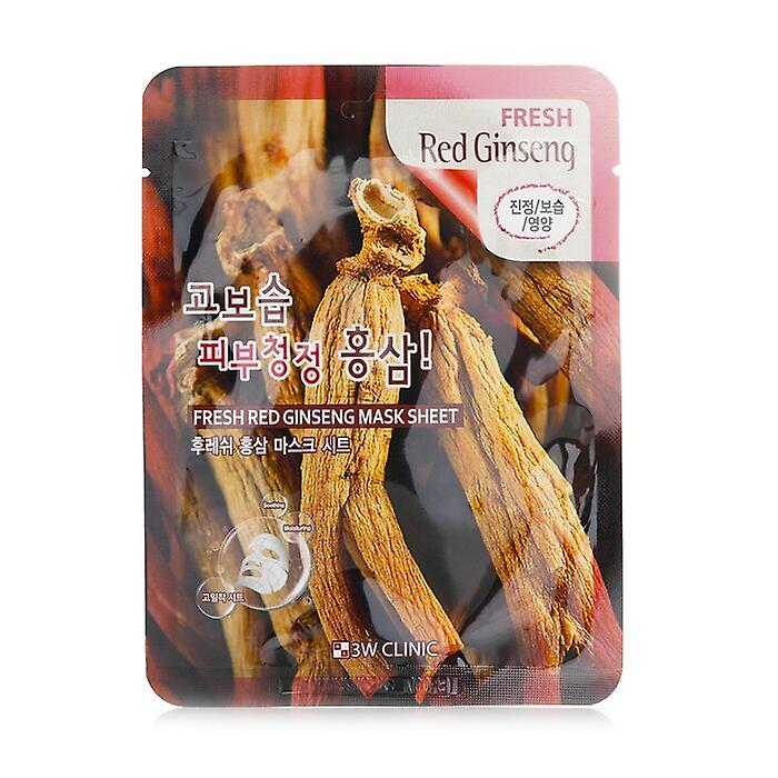 3W Clinic Fresh Red Ginseng Mask Sheet 1pcs